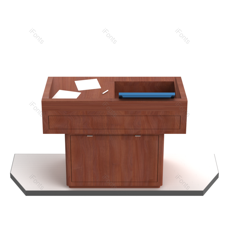 元素图片,立体元素,校园PNG,讲台免抠素材